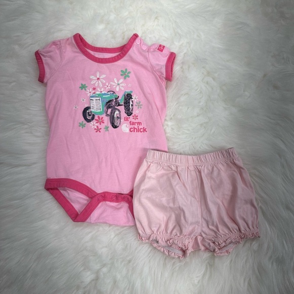 Carhartt Baby girl matching outfit set with Carter’s shorts - Picture 6 of 7